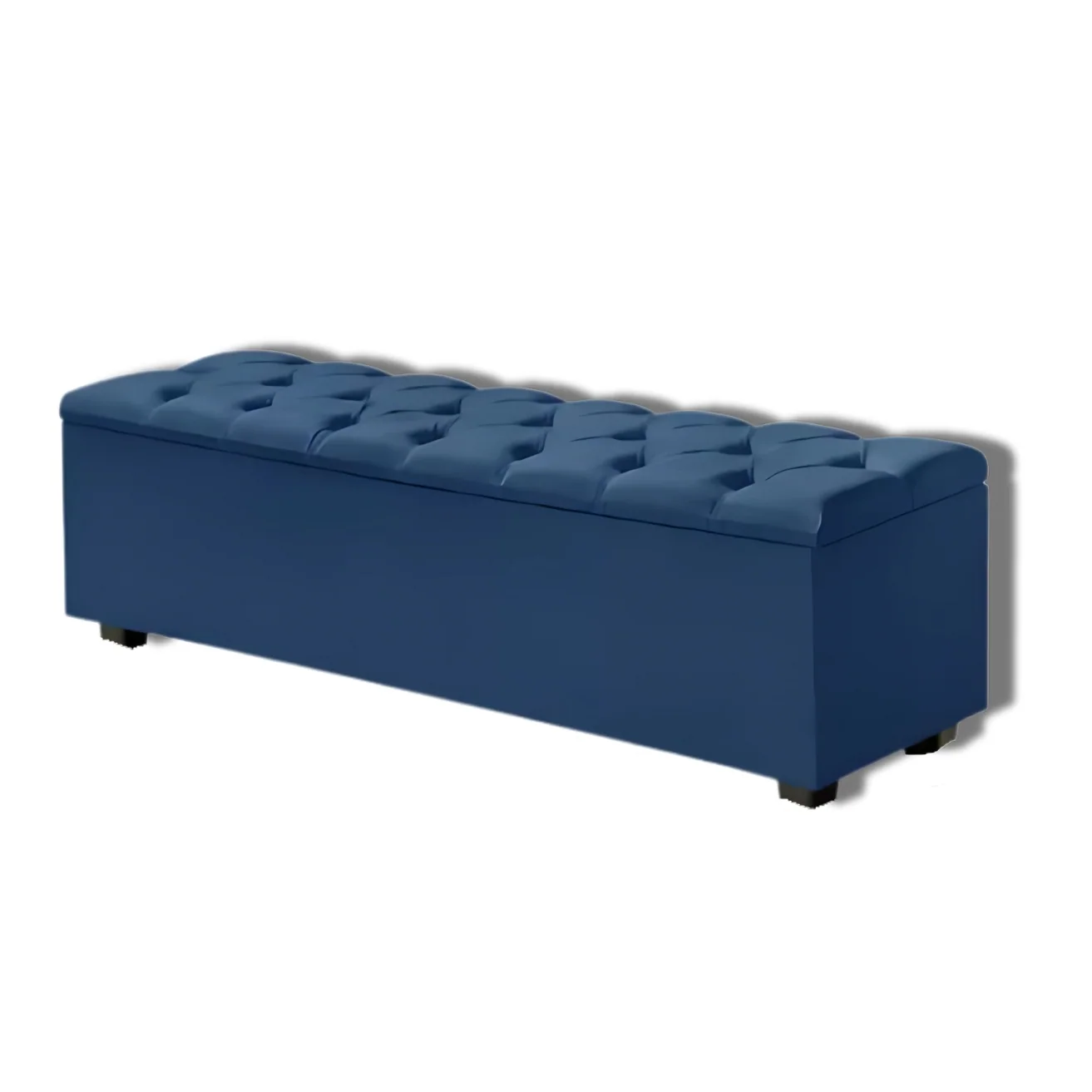 Recamier Ferrara Majestic quadrado, sem braços e com assento capitonê